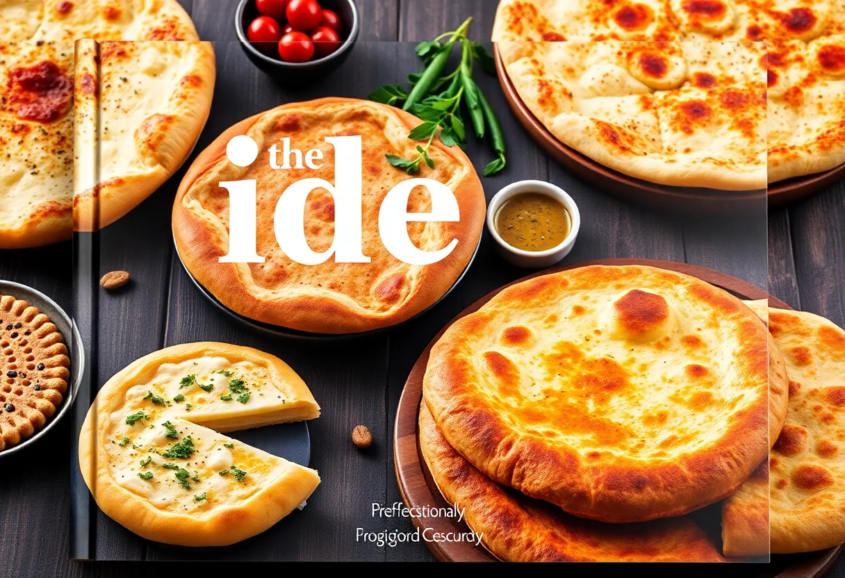 Book cover showing various types of pide, the Turkish flatbread, from the Black Sea region.
